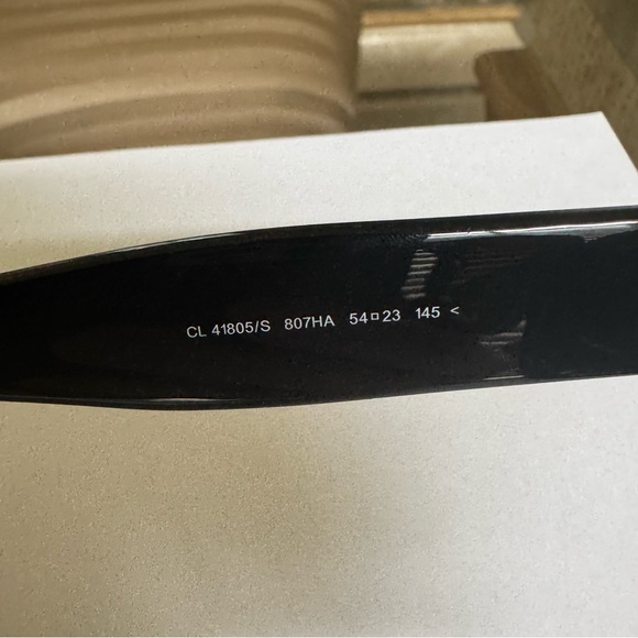 Celine New Audrey CL 41805/S Sunglasses Black/Brown Gradient Lenses - Picture 9 of 12